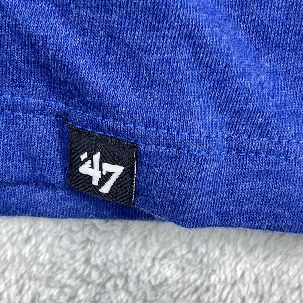 47 Brand T-Shirt Men XXL Blue LA Dodgers Blue Heaven Has Seven World Series - Picture 7 of 10